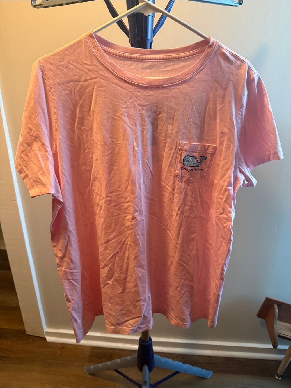 Vineyard Vines Light Pink Whale Pocket T-Shirt